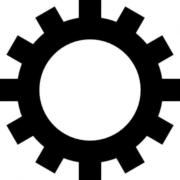 Gear Wheel With Cogs Free Icon - Gear Vector, Transparent background PNG HD thumbnail