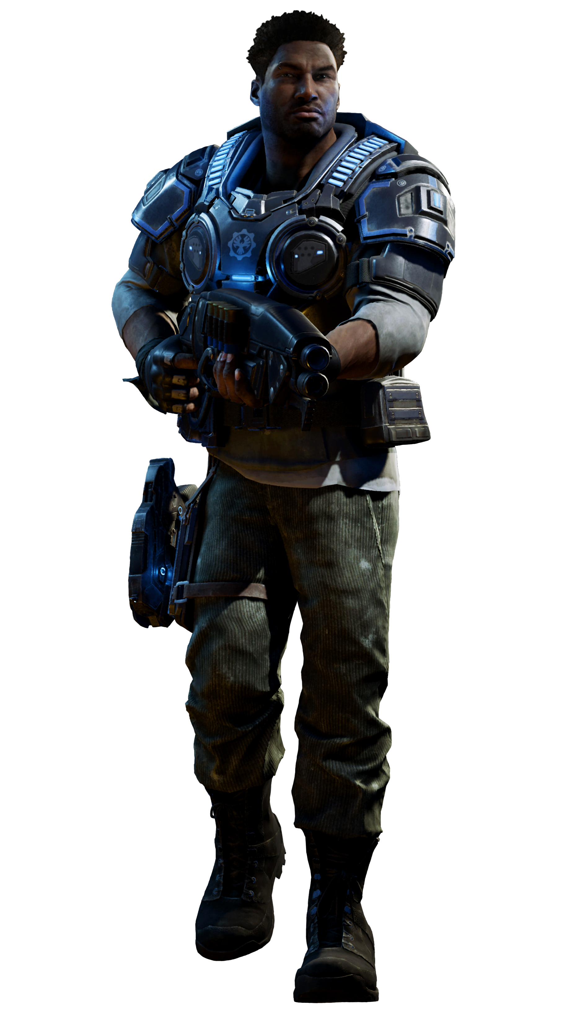 As Is Common Knowledge Among Fans Like Myself, The Male Figures Are More Expanded On, Showing An Increase In Body Size, And Exaggerated Muscles. - Gears Of War, Transparent background PNG HD thumbnail