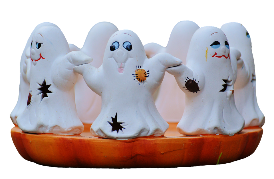 Halloween, Geister, Gespenster, Gruppe, Niedlich - Geister Und Gespenster, Transparent background PNG HD thumbnail