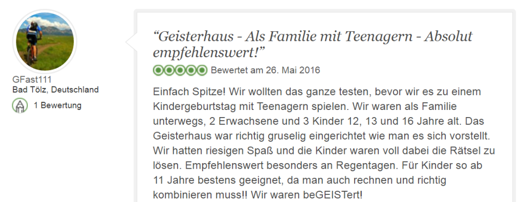 Tripadvisor Bewertung Escape Game Geisterhaus: Das Erwartet Dich! - Geisterhaus, Transparent background PNG HD thumbnail
