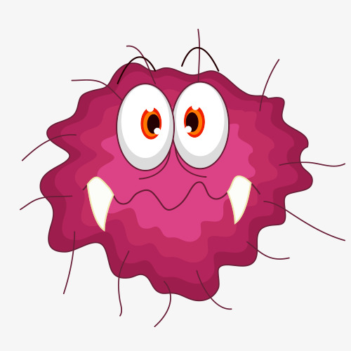 Cute Cartoon Bacteria, Cute Cartoon Bacteria, Sterilized Virus Cell, Disinfection Png And Psd - Germ, Transparent background PNG HD thumbnail
