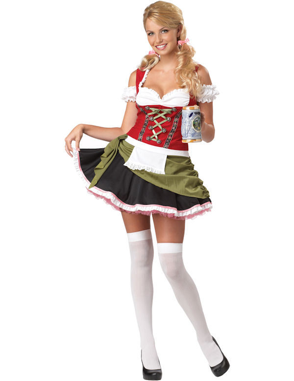 Ladies Oktoberfest Costume Bavarian Beer Girl German Lederhosen  - German Lederhosen, Transparent background PNG HD thumbnail