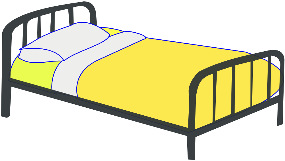 Bed Clipart - Get Out Of Bed, Transparent background PNG HD thumbnail
