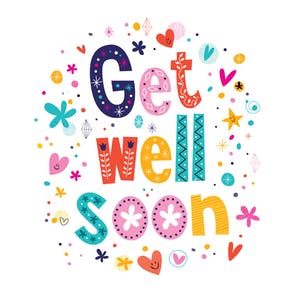 Cheerful Hearts   Get Well Soon Card - Get Well Card, Transparent background PNG HD thumbnail
