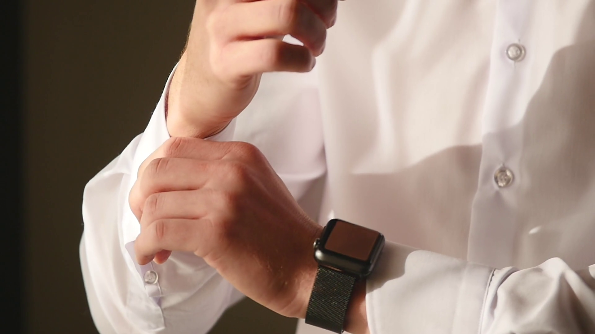 Close Up View Of Young Male Hands Getting Dressed At Morning. Man Buttons Cuffs On A Shirt, Preparing For Wedding Stock Video Footage   Videoblocks - Getting Dressed, Transparent background PNG HD thumbnail