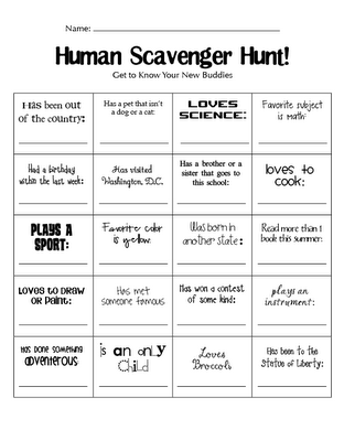 Human Scavenger Hunt  Great Get To Know You Activity For The First - Getting To Know You, Transparent background PNG HD thumbnail
