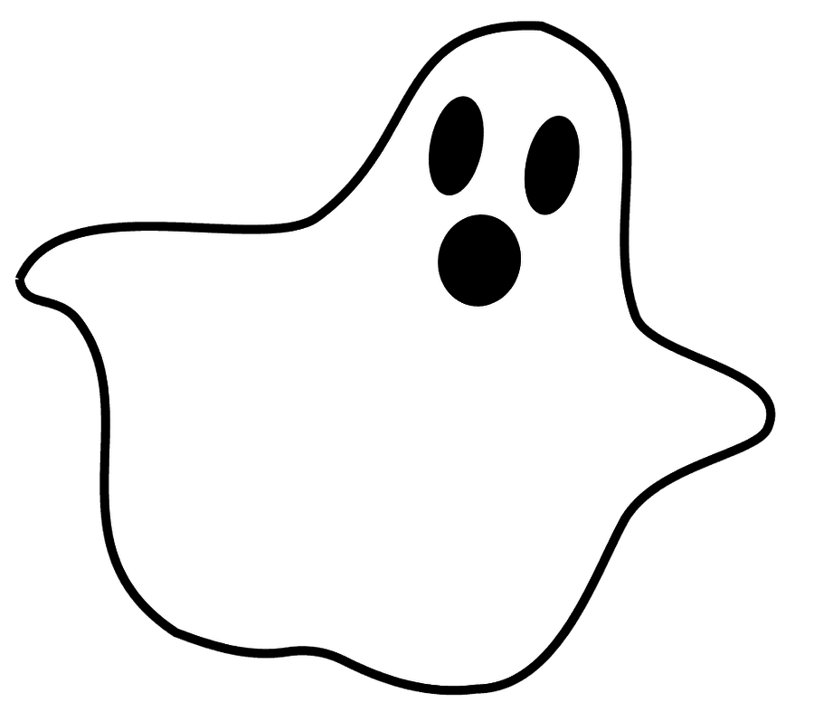 Ghost Clipart #6461 - Ghost Black And White, Transparent background PNG HD thumbnail