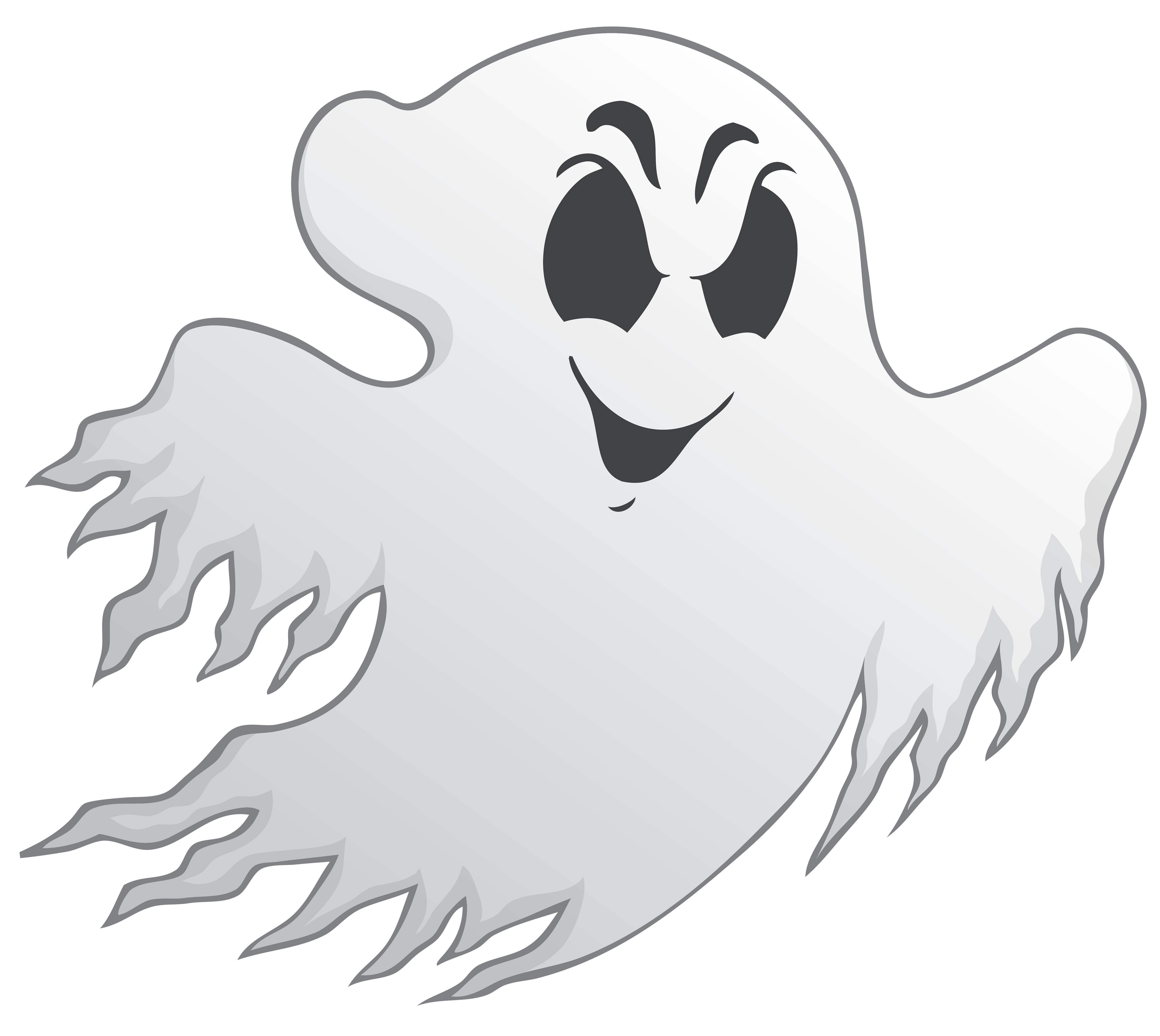 Spooky Ghost Png Picture - Ghost Black And White, Transparent background PNG HD thumbnail