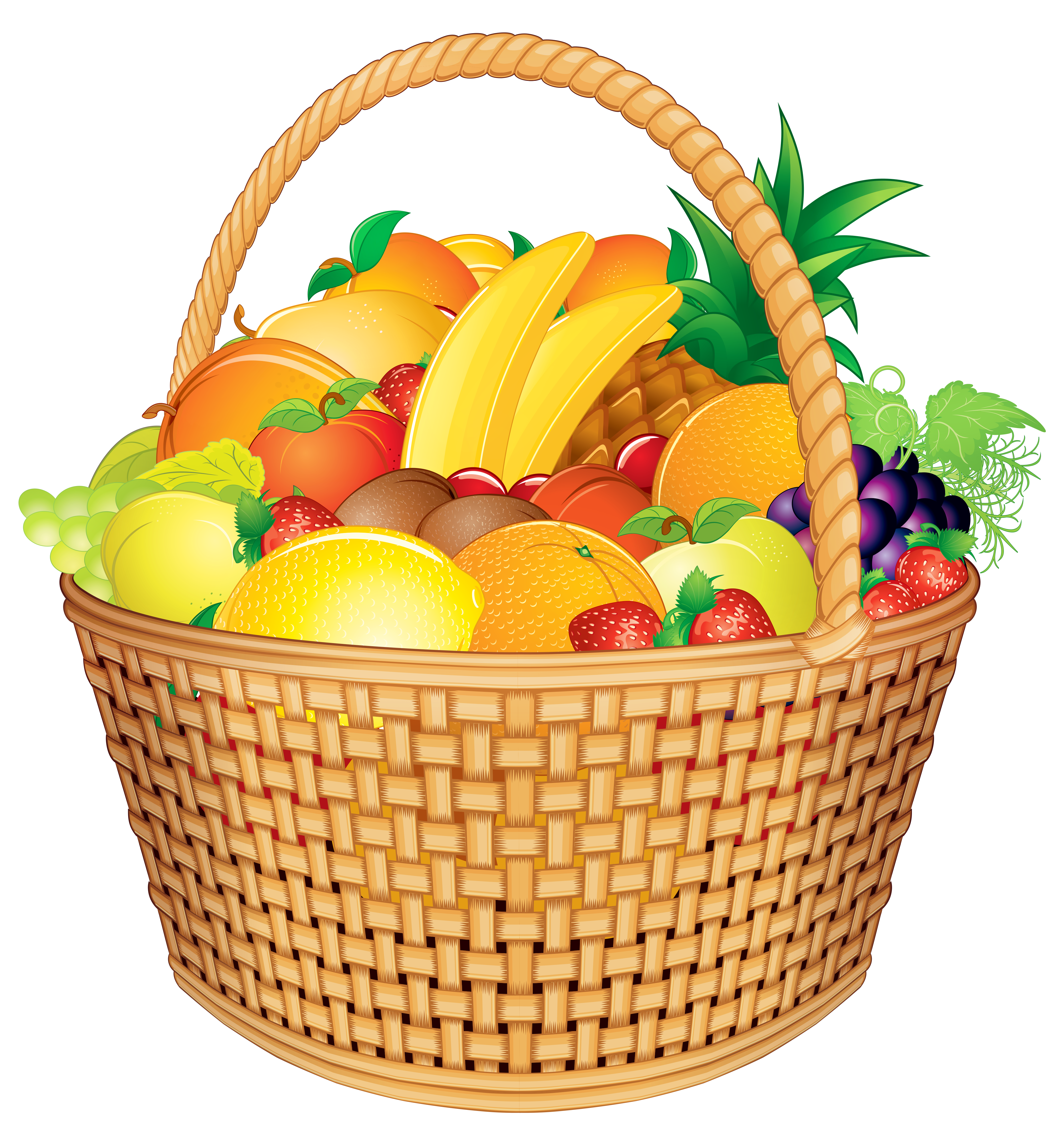 Orange (Fruit) Clipart Basket #7 - Gift Basket, Transparent background PNG HD thumbnail