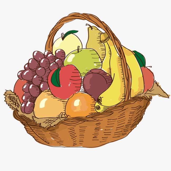 Vector Fruit Basket, Hd, Vector, Apple Free Png And Vector - Gift Basket, Transparent background PNG HD thumbnail