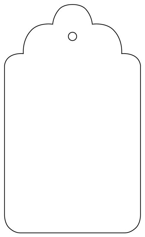 Tag With Scalloped Edgesprint Out The Template, Scale To Your Own Requirements And Create Your - Gift Tag, Transparent background PNG HD thumbnail