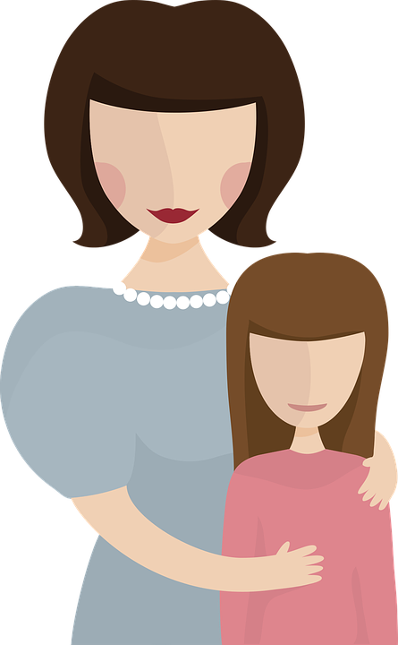 Mom Child Family The Person Woman The Little Girl - Girl And Mom, Transparent background PNG HD thumbnail