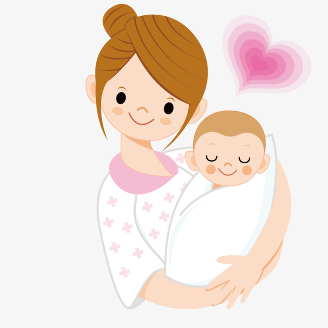 Mother Holding A Baby, Vector, Baby, Mom Png And Vector - Girl And Mom, Transparent background PNG HD thumbnail
