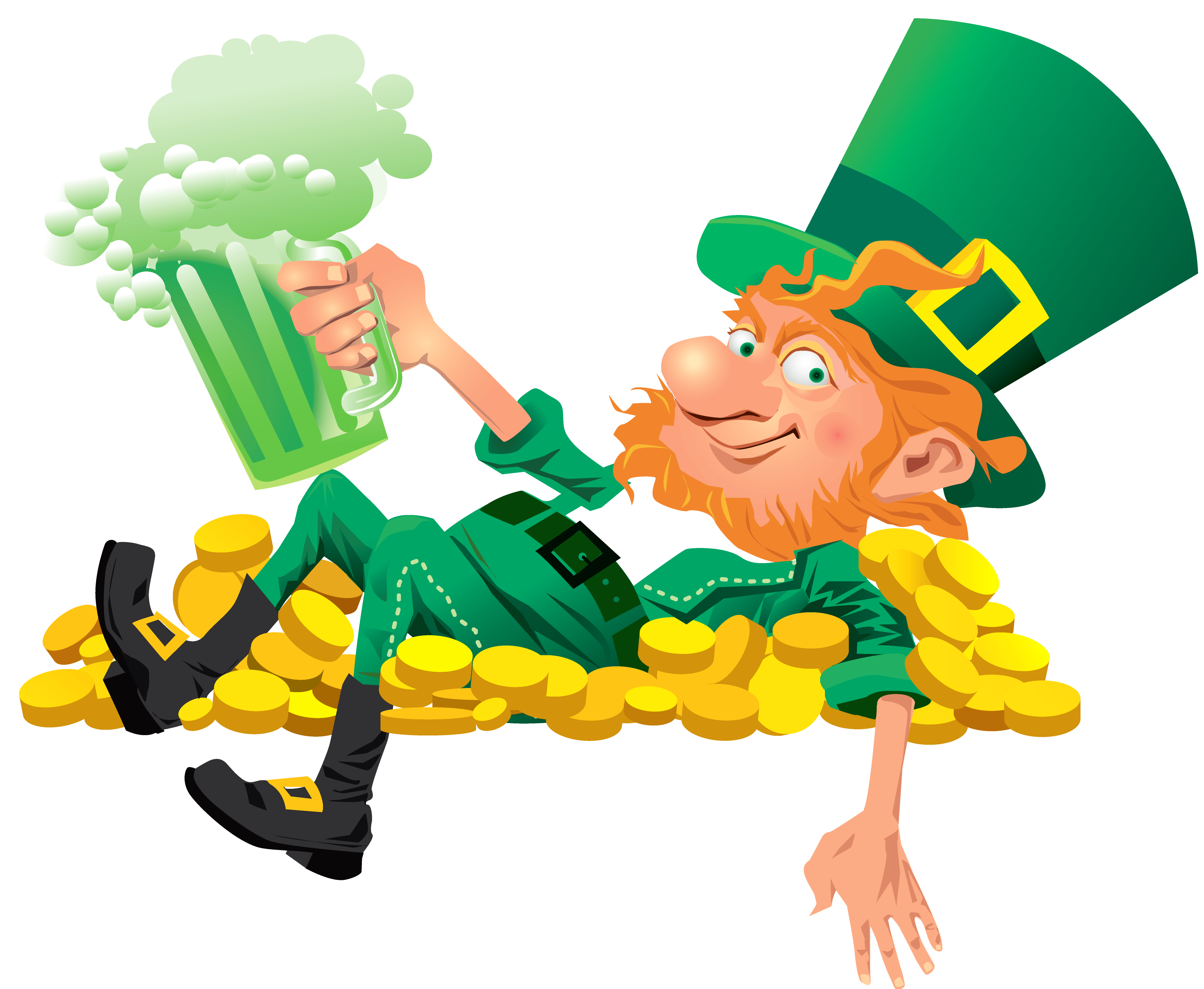 Leprechaun With Beer Png Clipart - Girl Leprechaun, Transparent background PNG HD thumbnail
