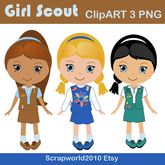 Girl Scout Clip Art Digital Clipart Etsy By Scrapworld2010 On Etsy, $3.99 - Girl Scout Daisy, Transparent background PNG HD thumbnail