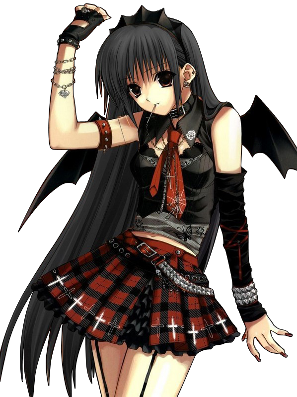 Anime Vampire   Gothic Girl By Aryamaiy.deviantart Pluspng.com On @deviantart - Girl Vampire, Transparent background PNG HD thumbnail