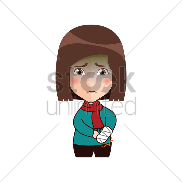 Girl With Broken Arm Png - Girl With Broken Arm Vector Graphic, Transparent background PNG HD thumbnail