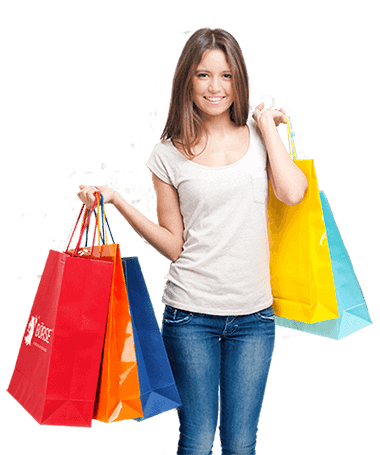 Girl Holding A Series Of Shopping Bags Hdpng.com  - Girl With Shopping Bags, Transparent background PNG HD thumbnail