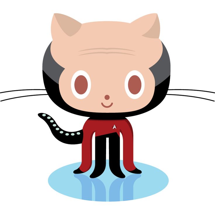 A Parody On The Github Logo, Octocat: Jean Luc Picat - Github Octocat Vector, Transparent background PNG HD thumbnail