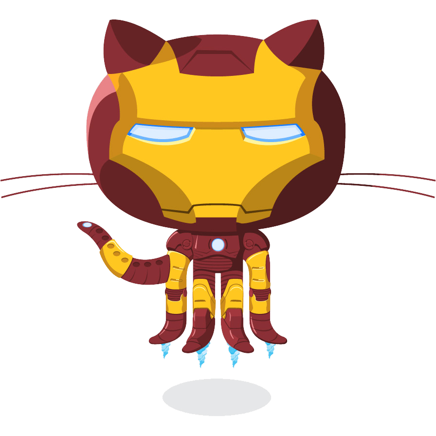 . Hdpng.com Ironman Styled Octocat - Github Octocat, Transparent background PNG HD thumbnail