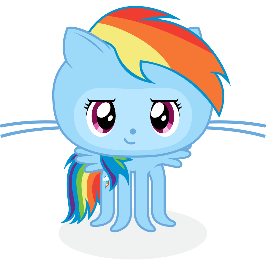 The 20% Cooler Octocat - Github Octocat, Transparent background PNG HD thumbnail