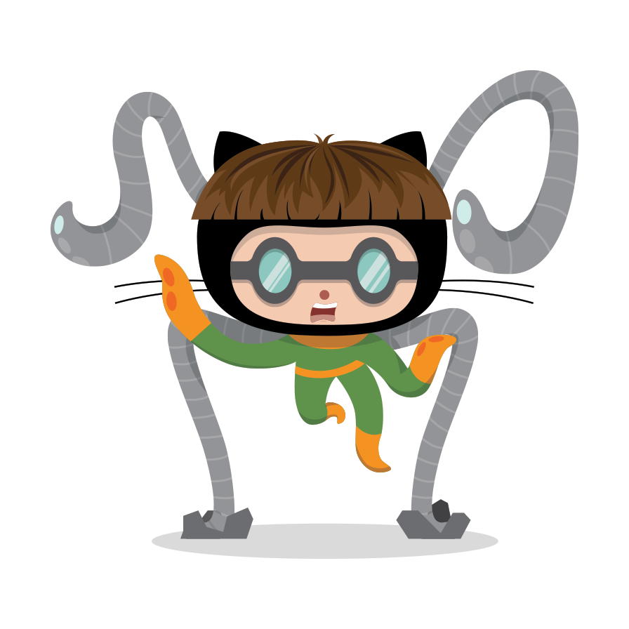 The Dr.octocat - Github Octocat, Transparent background PNG HD thumbnail