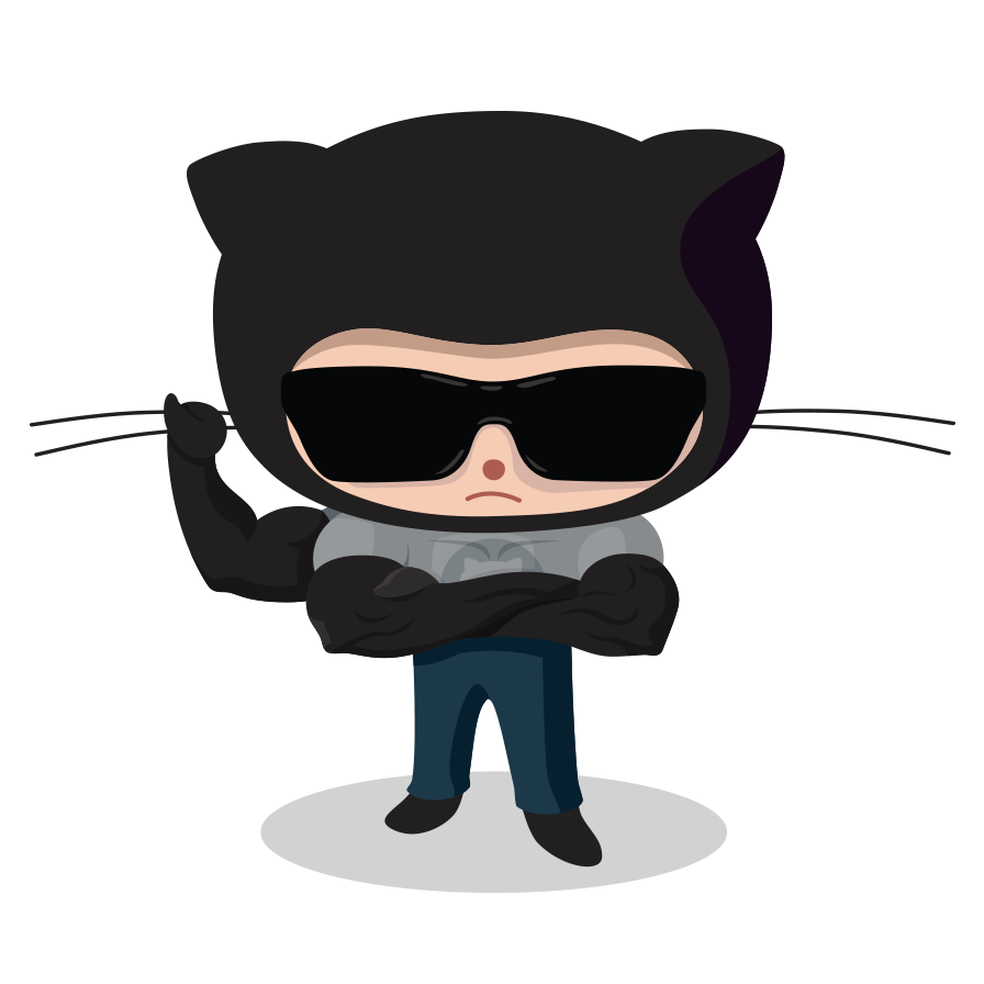 The Steroidtocat - Github Octocat, Transparent background PNG HD thumbnail