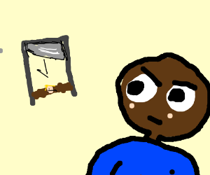 Black Guy Staring At A Guy Under A Giutine - Giutine, Transparent background PNG HD thumbnail