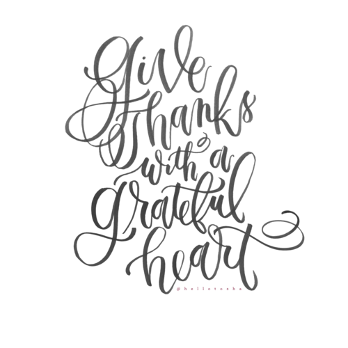 Givethanksgrateful Ig.png - Give Thanks Black And White, Transparent background PNG HD thumbnail