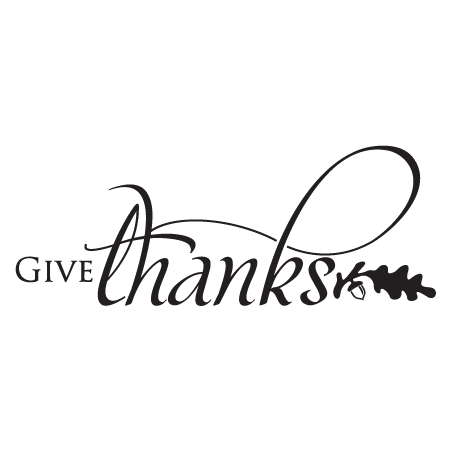 See It With Your Wall Color! Give Thanks Vinyl Decal - Give Thanks Black And White, Transparent background PNG HD thumbnail