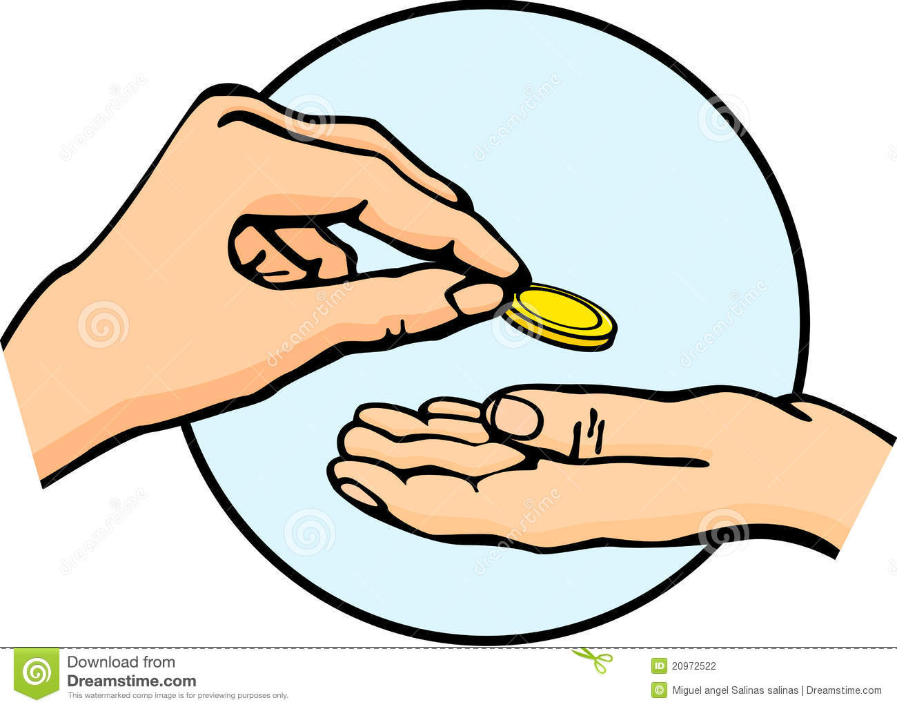 Coin Clipart Money Change - Giving To The Poor, Transparent background PNG HD thumbnail