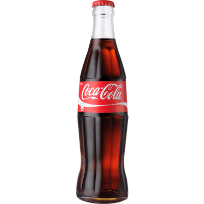 Classic Coke Bottle Coca Cola - Glass Soda Bottle, Transparent background PNG HD thumbnail
