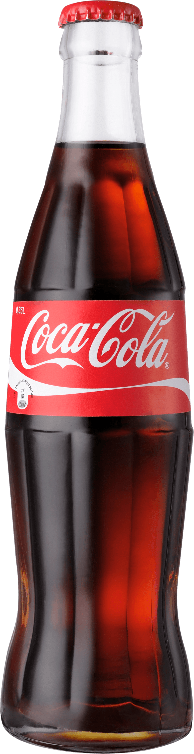 Classic Coke Bottle Coca Cola - Glass Soda Bottle, Transparent background PNG HD thumbnail