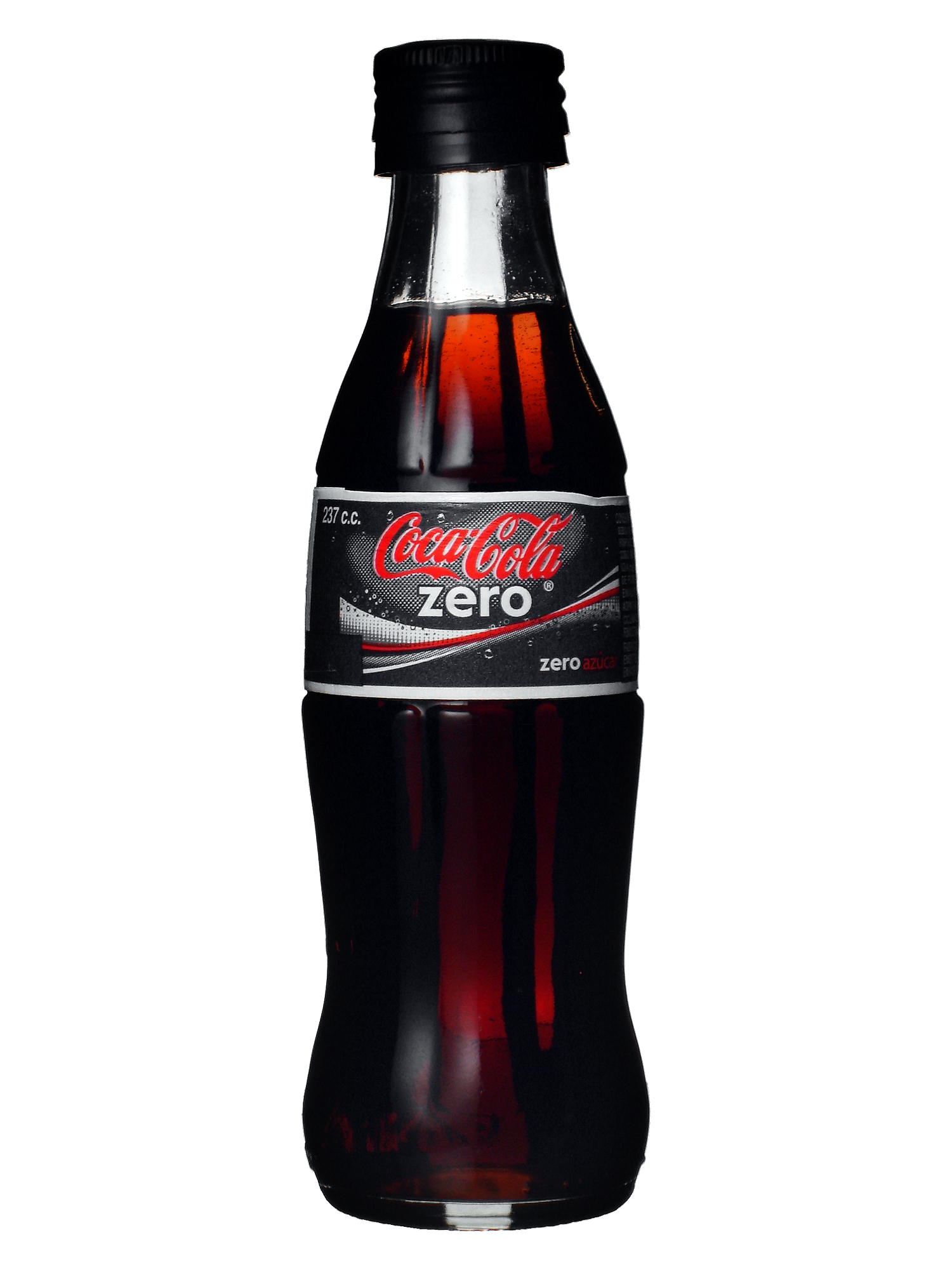 File:coca Cola Zero Bottle.png - Glass Soda Bottle, Transparent background PNG HD thumbnail
