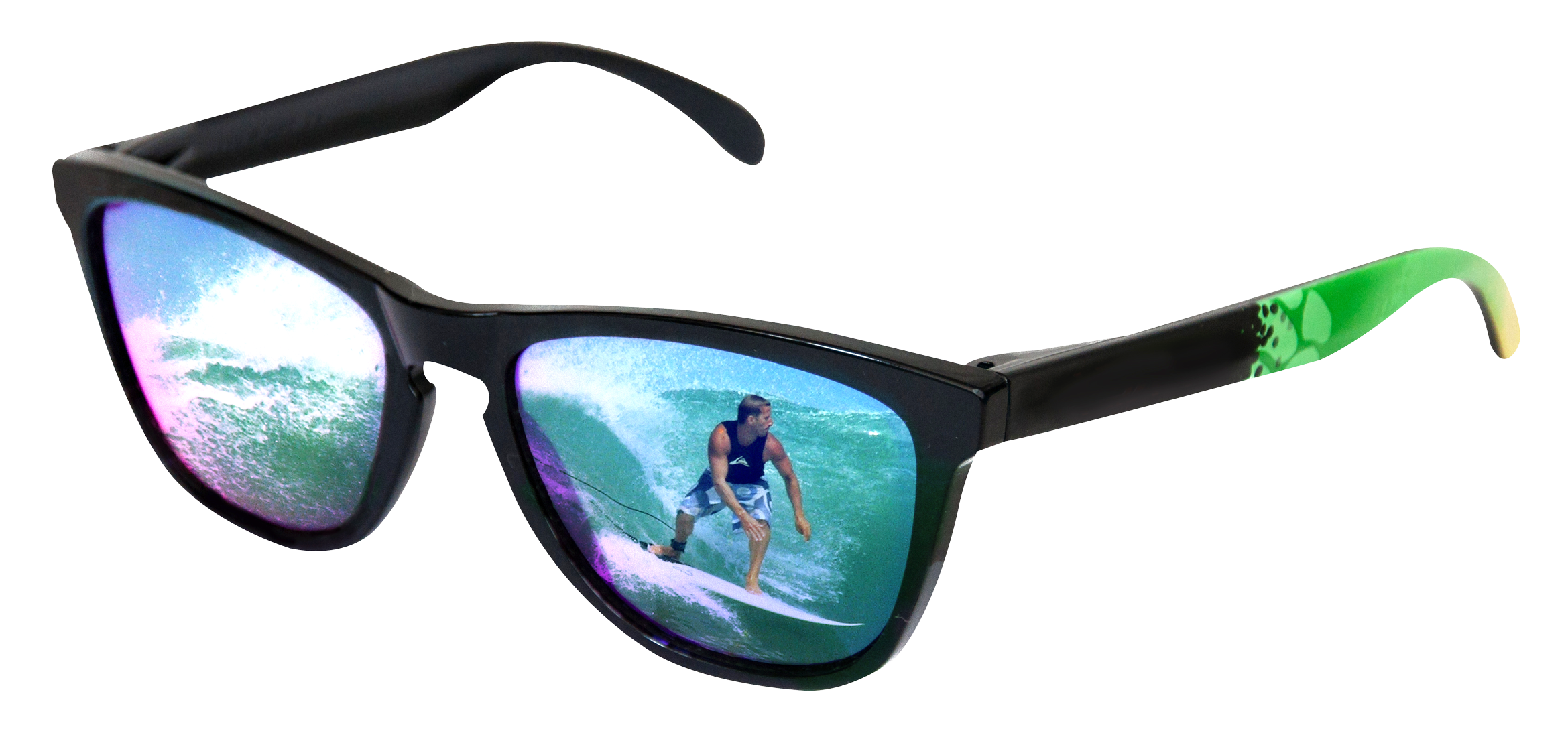Sunglasses With Surfer Reflection Png Image - Glasses, Transparent background PNG HD thumbnail