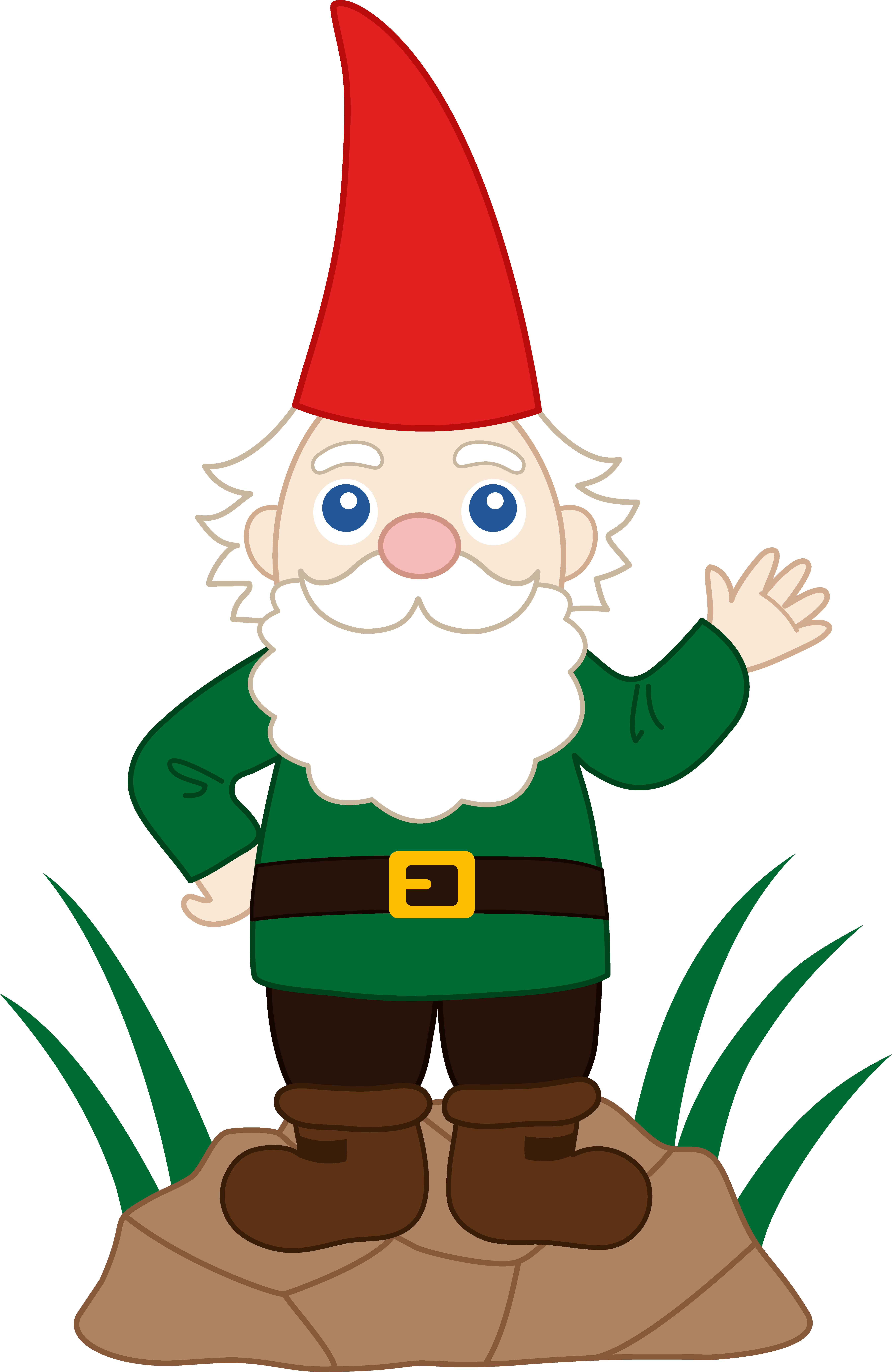 Friendly Garden Gnome   Free Clip Art - Gnome, Transparent background PNG HD thumbnail