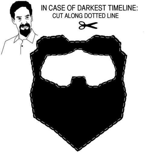Cut Out Your Darkest Timeline Beard! - Goatee Evil, Transparent background PNG HD thumbnail