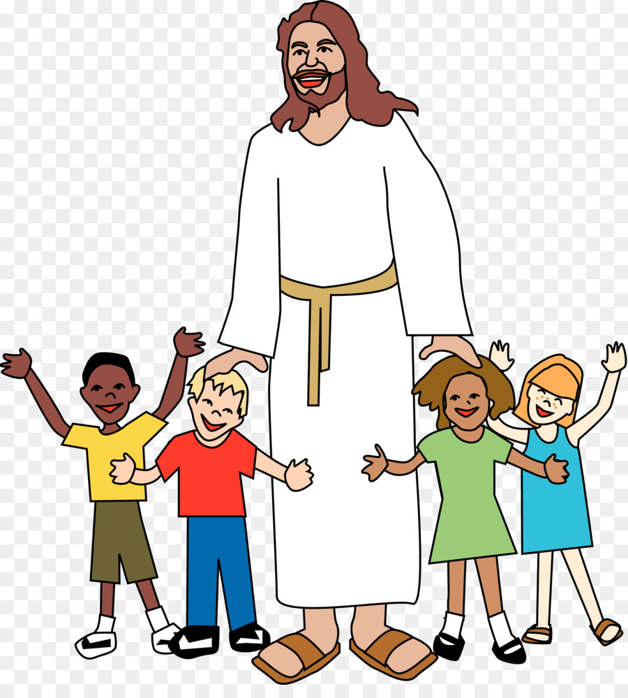 Child Worship God Clip Art   God - God And Children, Transparent background PNG HD thumbnail