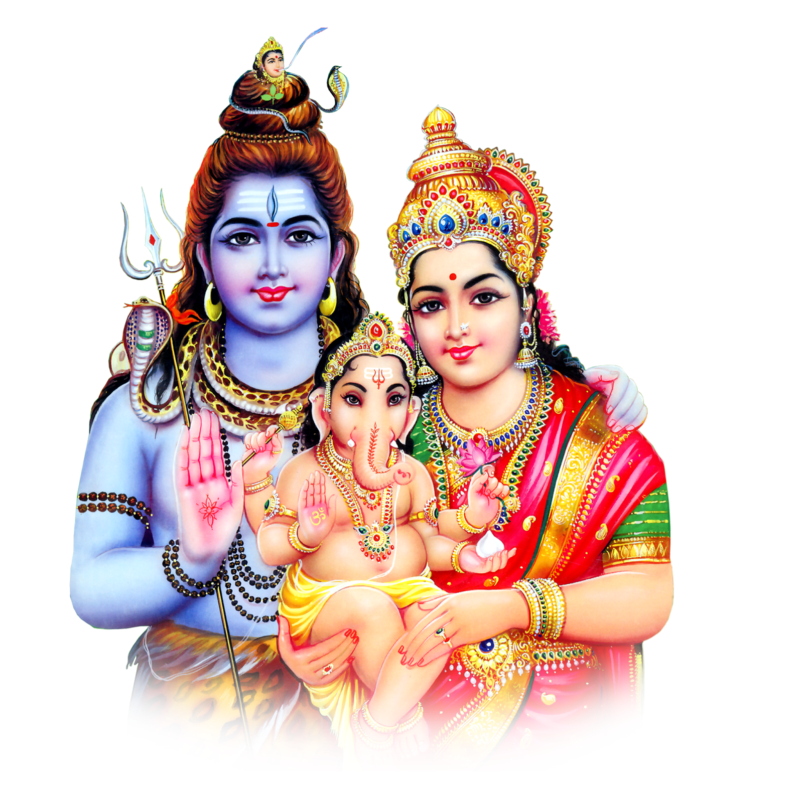 Lord Shiva Parvathi With Ganesh Png Images Hd  - God Siva Parvathi, Transparent background PNG HD thumbnail