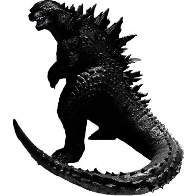 Godzilla Black - Dinosaur, Transparent background PNG HD thumbnail