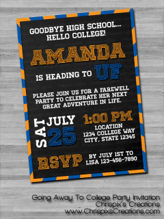Going Away To College Png - This Personalized Invitation Is Great For A Going Away To College Party Invitation Or Graduation Party, Transparent background PNG HD thumbnail
