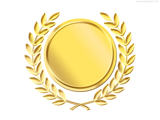 Classical Gold Medal Png 1305
