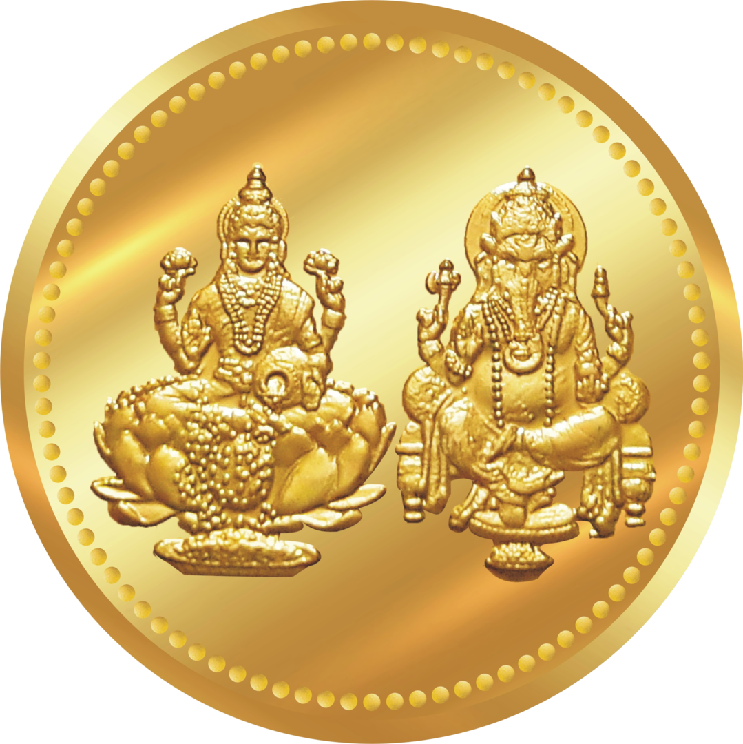Lakshmi Gold Coin Png Transparent Image - Gold Coins, Transparent background PNG HD thumbnail