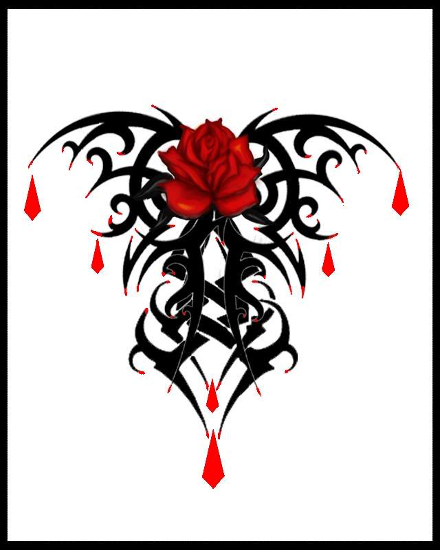Goth Tattoo Designs | Gothic Tattoo Designs Tribal Design Rose Diamond Tattoo Flash Art ~A.r. - Gothic Tattoos, Transparent background PNG HD thumbnail