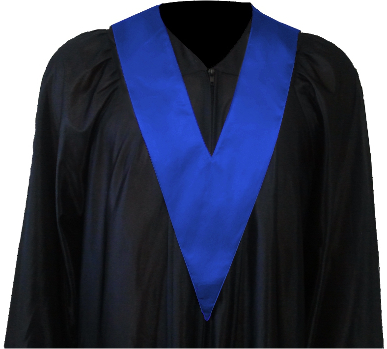 Graduation Gown  Student Tie In Colour Blue - Graduation Gown, Transparent background PNG HD thumbnail
