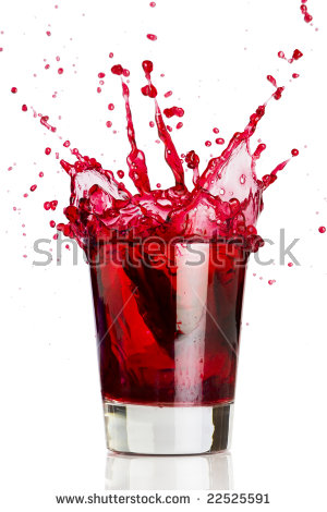 Ice Cube Dropped Into A Glass Of Grape Juice - Grape Juice, Transparent background PNG HD thumbnail