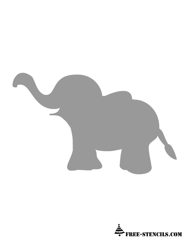 9 Best Images Of Free Printable Nursery And Baby Elephant   Baby Nursery Elephant Clip Art, Baby Elephant Stencils Printable And Baby Elephant Stencils Hdpng.com  - Gray Baby Elephant, Transparent background PNG HD thumbnail