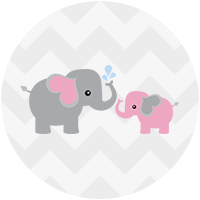 Rainbow Showers Pink And Gray Elephant Blue And Gray Elephant Yellow And Gray Elephant Green And - Gray Baby Elephant, Transparent background PNG HD thumbnail