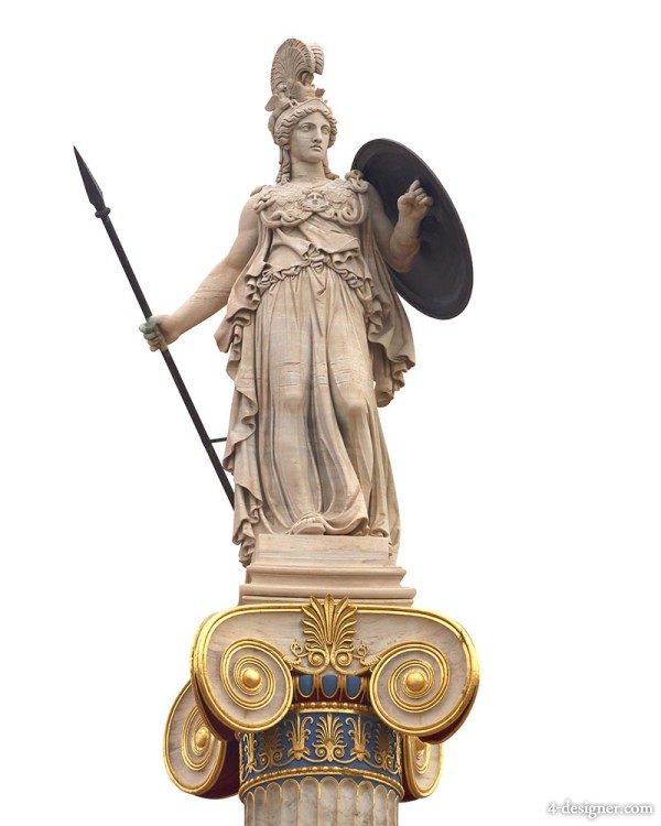Goddess Athena The Patron Of Athens - Greek Mythology, Transparent background PNG HD thumbnail