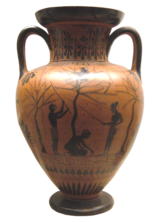 File:amphora Olive Gathering Bm B226 02.png - Greek Urn, Transparent background PNG HD thumbnail